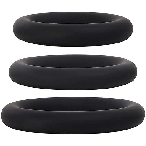 Black Penis Ring Trio by Adam & Eve