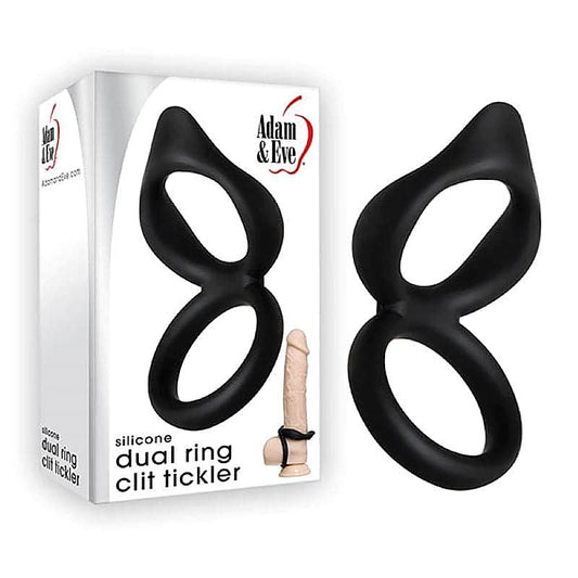 Silicone Dual C-Ring Clit Stimulator by Adam & Eve Sextoy