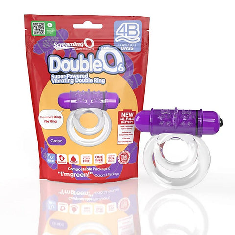 4B DoubleO 6 Vibrating Cock Ring by Screaming O