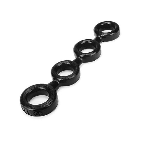 4-Ball Cock Ring With 3 Ballstretcher by Oxballs