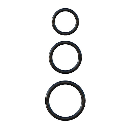 Fantasy 3 Silicone Cock Ring Stamina Set by Pipedream