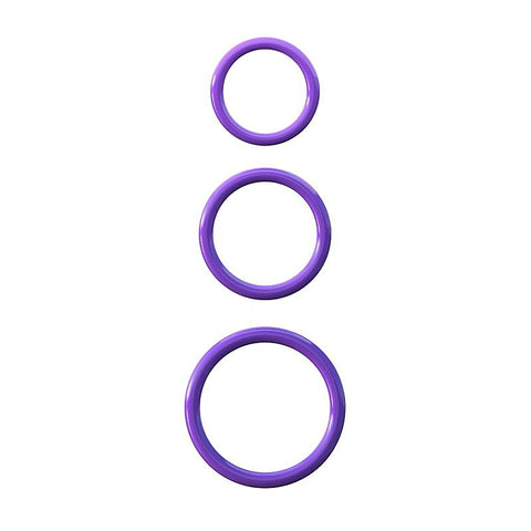 Fantasy 3 Silicone Cock Ring Stamina Set by Pipedream