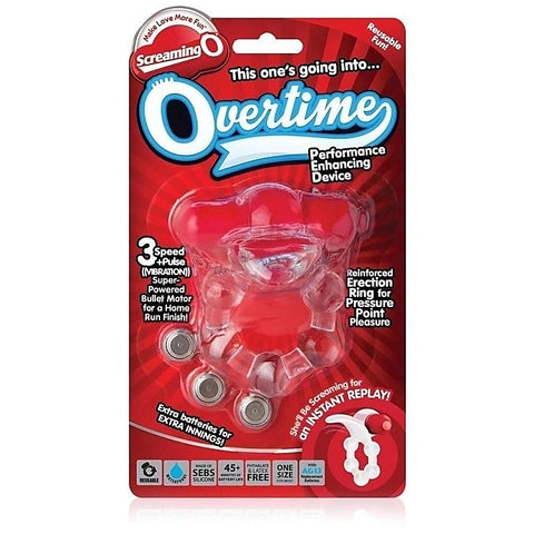 Overtime Flexible Flutter Tip Cock Ring by Screaming O