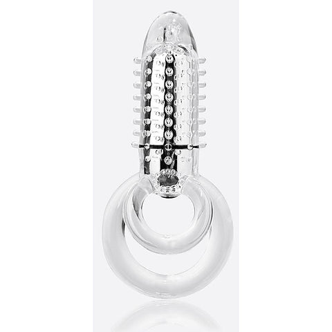 DoubleO 8 Dual-Cock Ring Vibrating Erection Enhancer
