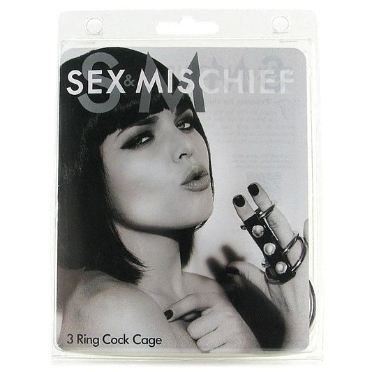 3 Ring Cock Cage by Sportsheets