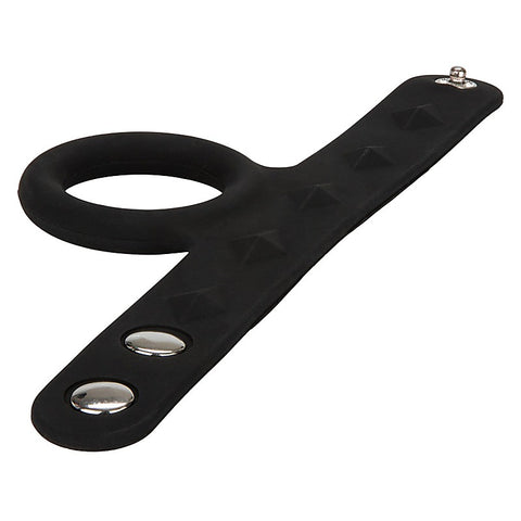 Silicone Tri-Snap Scrotum Support Cock Ring