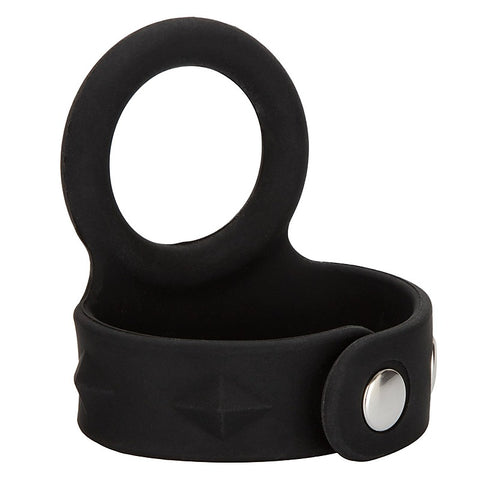 Silicone Tri-Snap Scrotum Support Cock Ring