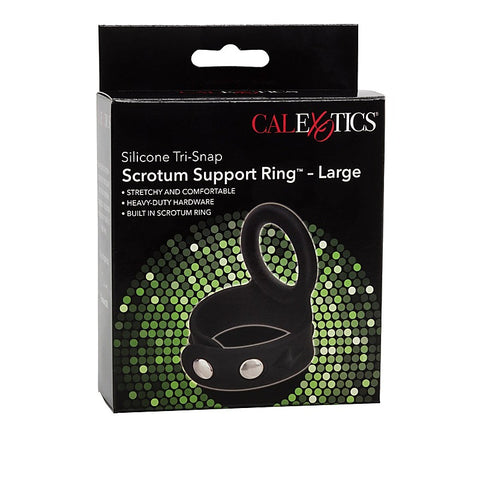 Silicone Tri-Snap Scrotum Support Cock Ring