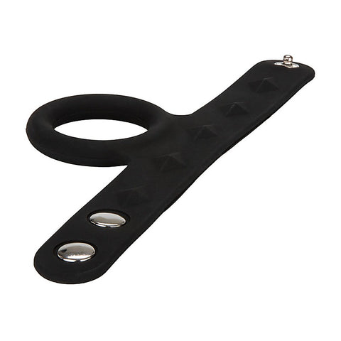 Silicone Tri-Snap Scrotum Support Cock Ring