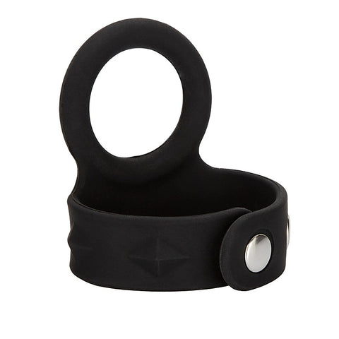 Silicone Tri-Snap Scrotum Support Cock Ring