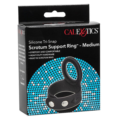 Silicone Tri-Snap Scrotum Support Cock Ring