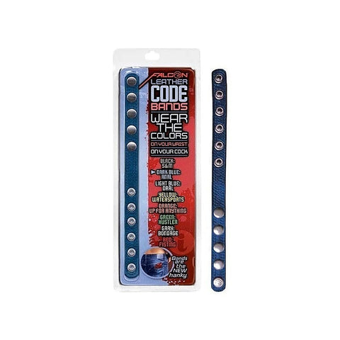 Falcon Leather Code Band Cock Ring by Icon Brands