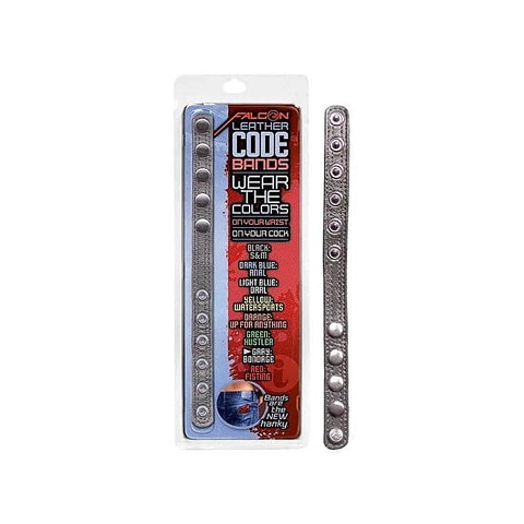 Falcon Leather Code Band Cock Ring by Icon Brands