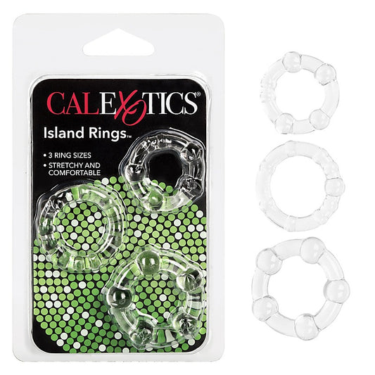 Island Silicone Stretchy Cock Rings by California Exotics