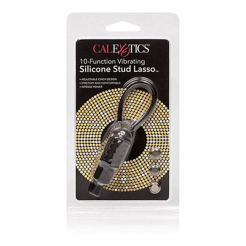 10 Function Vibrating Silicone Stud Lasso Ring