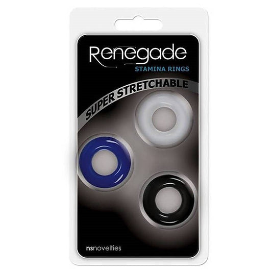 Renegade Stamina Cock Rings 3 Pack by NS Novelties