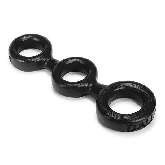 3-Ball Cock Ring With 2 Ball Stretchers by Oxballs