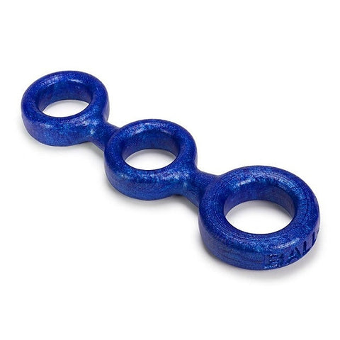 3-Ball Cock Ring With 2 Ball Stretchers by Oxballs