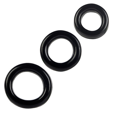 Colt 3 Piece Stretchy Mens Cock Ring Set
