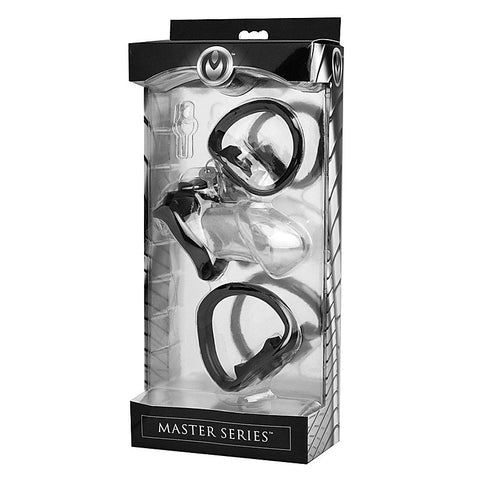 Rikers Locking Chastity Cage by XR Brands