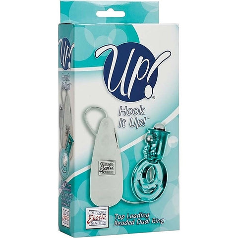 Hook It Up Top Loading Beaded Dual Cock Ring