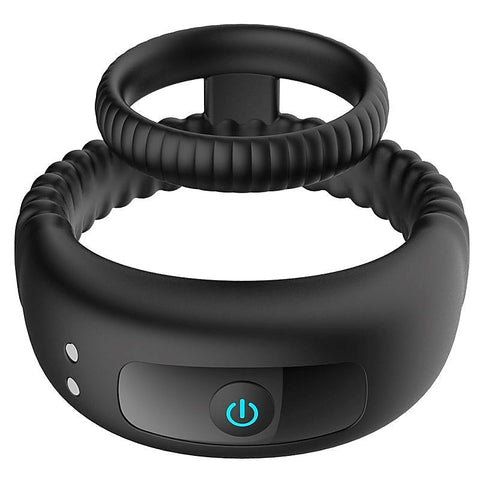 Dual-Ring Vibrating Cock Ring by BDStyle