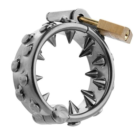 Impaler Locking CBT Cock Ring with Spikes by XR Brands
