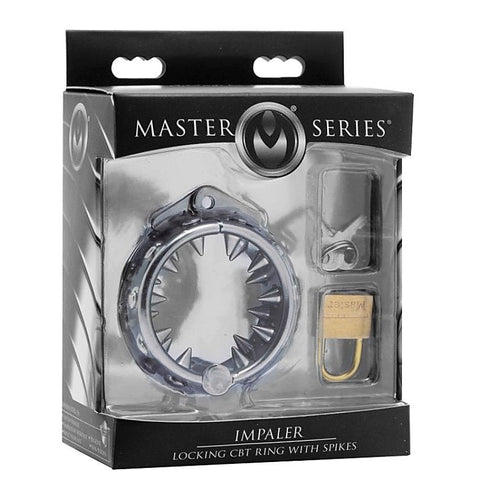 Impaler Locking CBT Cock Ring with Spikes by XR Brands