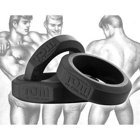 3 Piece Silicone Cock Ring Set by XR Brands