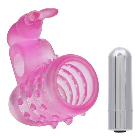 Stretchy Vibrating Bunny Enhancer by California Exotics