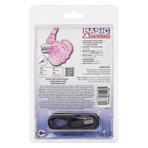 Stretchy Vibrating Bunny Enhancer by California Exotics