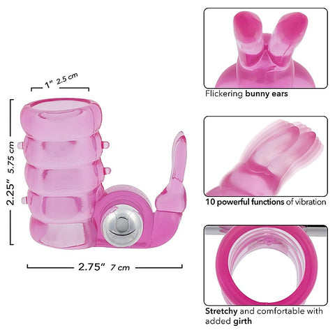 Stretchy Vibrating Bunny Enhancer by California Exotics