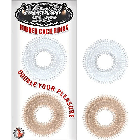 Mack Tuff Ribbed Cock Rings by Nasstoys