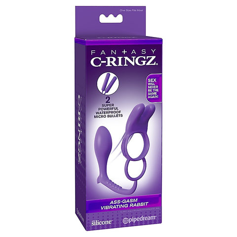 Fantasy C-Cock Ringz Ass-Gasm Vibrating Rabbit Cock Ring