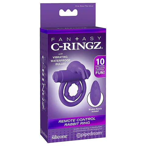 Fantasy Remote Control Rabbit Ear Cock Ring by Pipedream