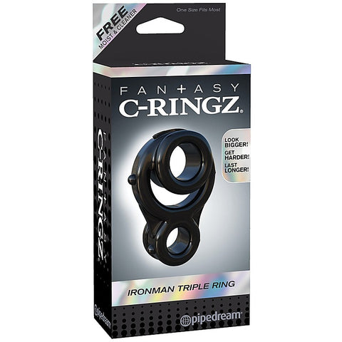 Fantasy C-Ringz Ironman Triple Cock Ring by Pipedream