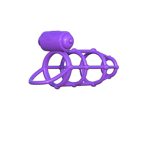 Fantasy C-Ringz Vibrating Climax Cock Cage by Pipedream