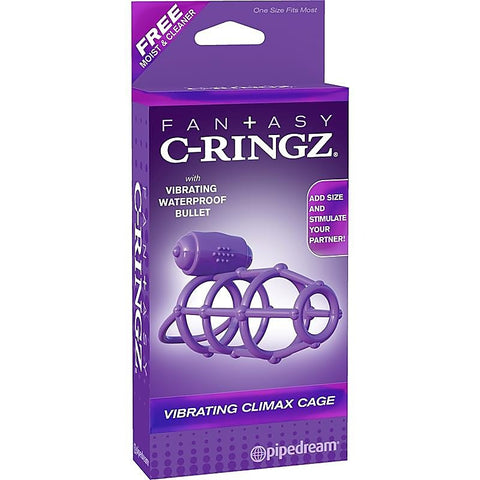 Fantasy C-Ringz Vibrating Climax Cock Cage by Pipedream