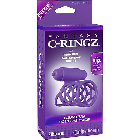 Fantasy C-Ringz Vibrating Couples Cock Cage