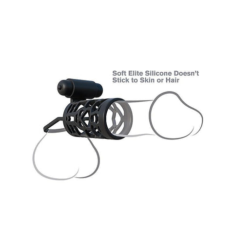 Fantasy C-Ringz Thick Dick Silicone Vibrating Cage