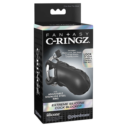 Fantasy C-Ringz Extreme Silicone Cock Blocker by Pipedream
