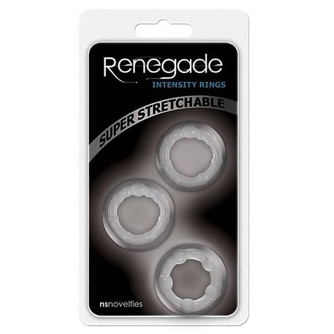 Renegade Intensity Cock Rings 3 Pack by NS Novelties