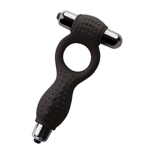 Union Black Silicone Cock Ring by Rocks Off