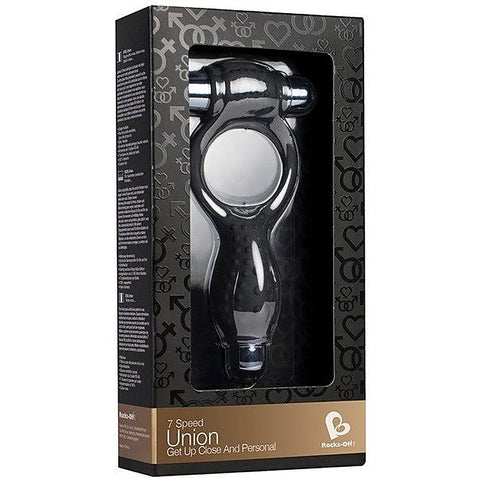Union Black Silicone Cock Ring by Rocks Off