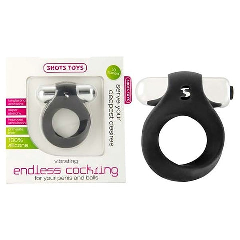 Vibrating Endless Cock Ring by Shots Toys