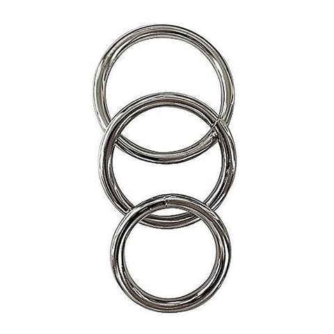 Manbound Cock Rings 3 Pack Rubber by Sportsheets