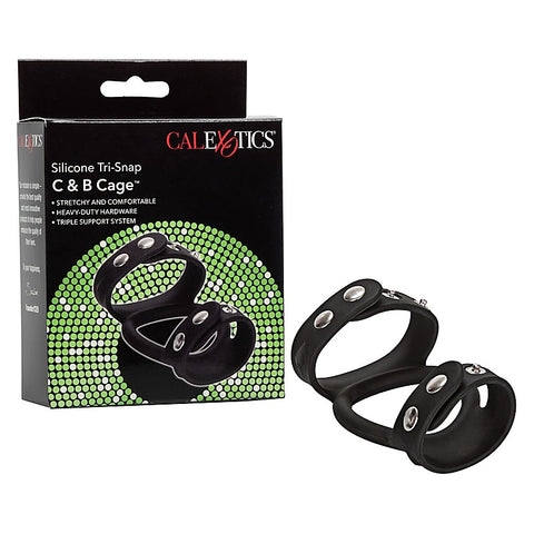 Silicone Tri-Snap Male C and B Cage by California Exotics