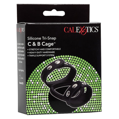Silicone Tri-Snap Male C and B Cage by California Exotics