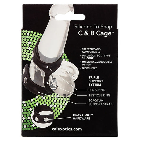 Silicone Tri-Snap Male C and B Cage by California Exotics
