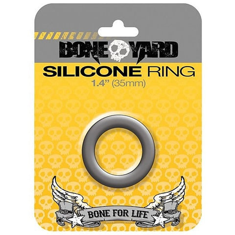 Boneyard Silicone Cock Ring Grey 35MM by C1R Releasing